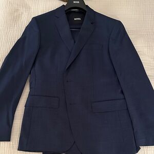 Boss Men's Deep Blue Suit Slim Fit